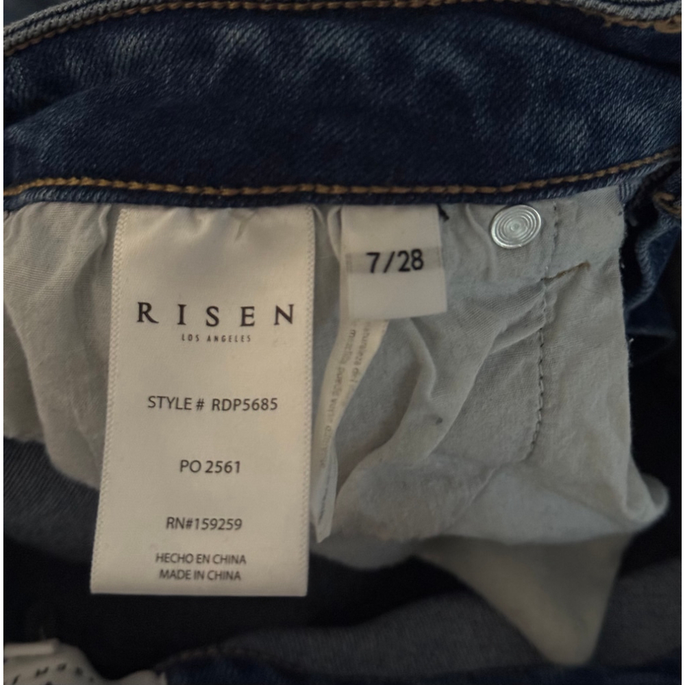 Women's Risen Blue Flare & Wide Leg Jeans Size 28 - Picture 5 of 7